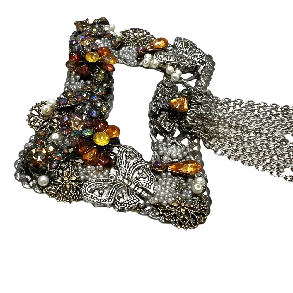 Vintage silver tone
